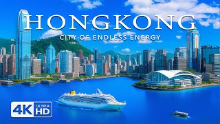 [4K] Hong Kong 🇭🇰 – Explorez la Ville Lumière et ses gratte-ciel de rêve au son de la Deep House C