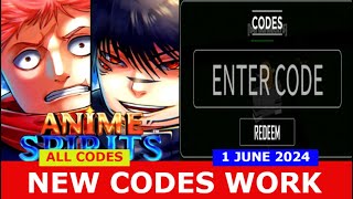 *NEW CODES* [⛩️ITADORI & MEGUMI] Anime Spirits ROBLOX | ALL CODES | JUNE 1, 2024