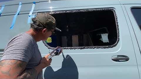 Sprinter 144 2021 4x4  Flarespace and windows DIY install in timelapse