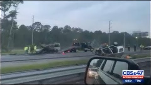 2 killed in fiery wrong-way crash on I-95 in Jacksonville
