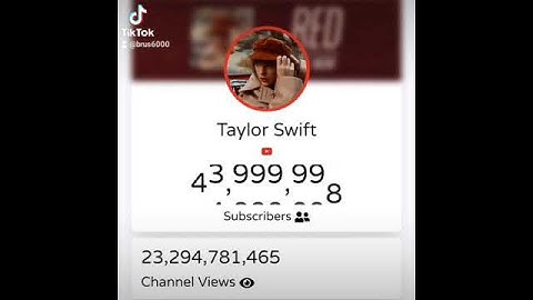 Exact Moment Taylor Swift Hit 44 Million Subscribers! | #Shorts [29]
