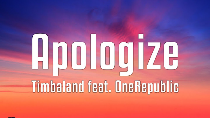 Apologize Lyric Video version - Lyric Video performance video thumbnail