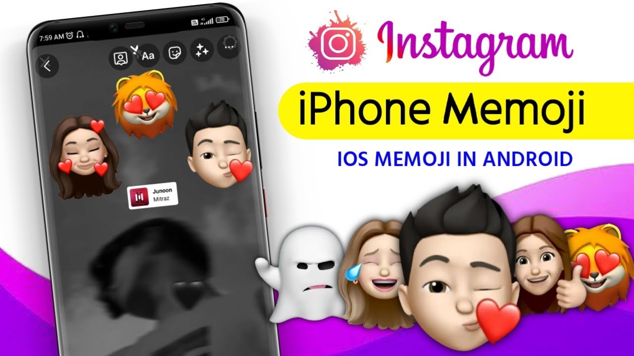 Instagram sticker for iOS & Android