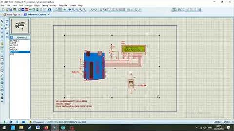 Simulasi Monitoring Suhu menggunakan software Proteus 8 pro