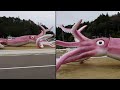 Japanese Town Uses Its Relief Money for Giant Squid Statue