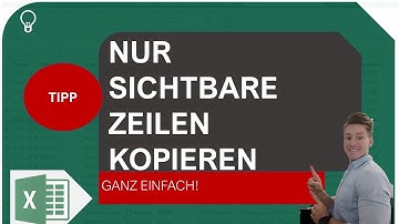 Wie man in Excel nur sichtbare Spalten und Zeilen auswählt und kopiert I Excelpedia