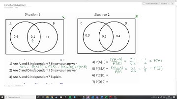 Edexcel A level maths - Year 2 applied - Conditional Probability - Part 2