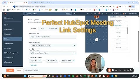 How to setup your HubSpot Meeting Links Perfectly