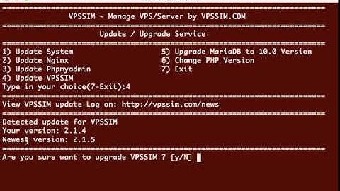 How to update VPSSIM to newest version