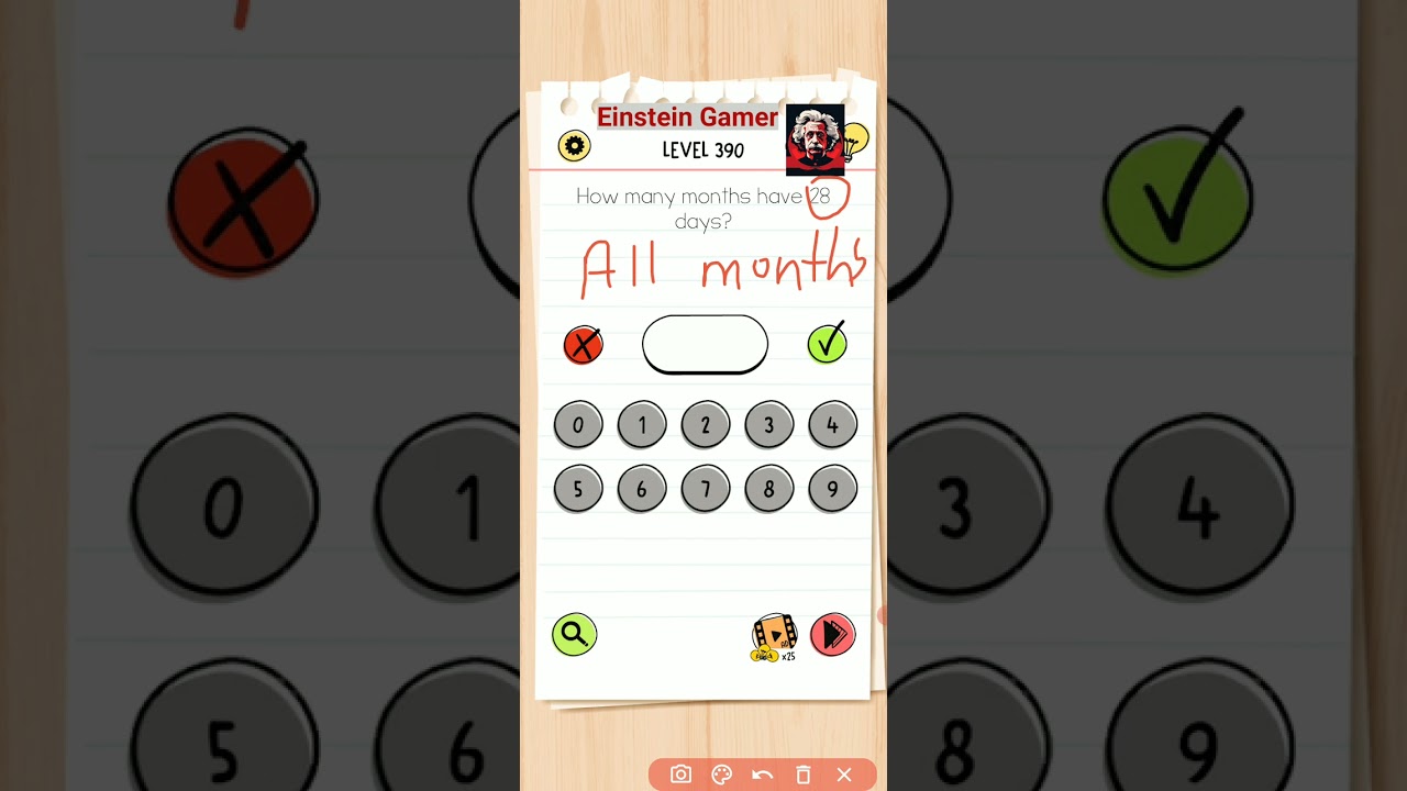 Brain test All star level 390 Walkthrough solution