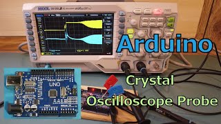 Oscilloscope Probe into Arduino Board's Crystal Oscillator