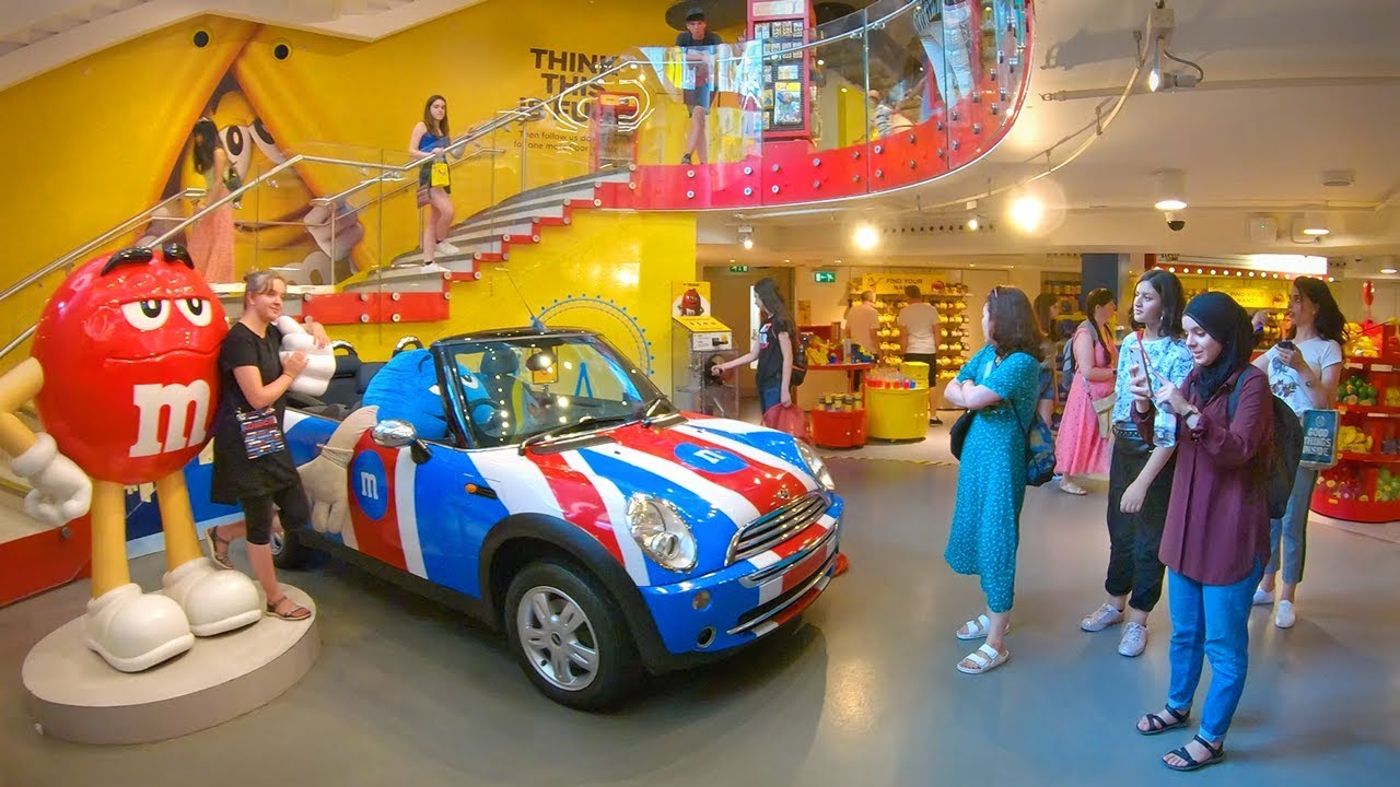 M&M's opens flagship UK store with giant chocolate wall