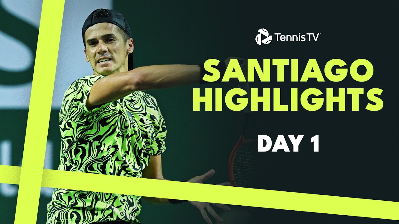 Diaz Acosta faces Cachin; Moutet, Coria & More In Action | Santiago 2024 Day 1 Highlights