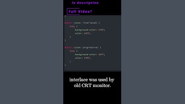 💻 CSS 43b 💻 scan media feature 💻 #css #css3 #csscourse #html #html5 #omg