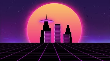 Outrun Grid Stock VIdeo/Animated Background Copyright Free