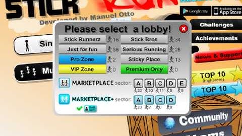 stick run how to go to sector E+