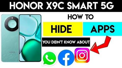 Secret Way to Hide Apps on Honor X9C Smart 5G