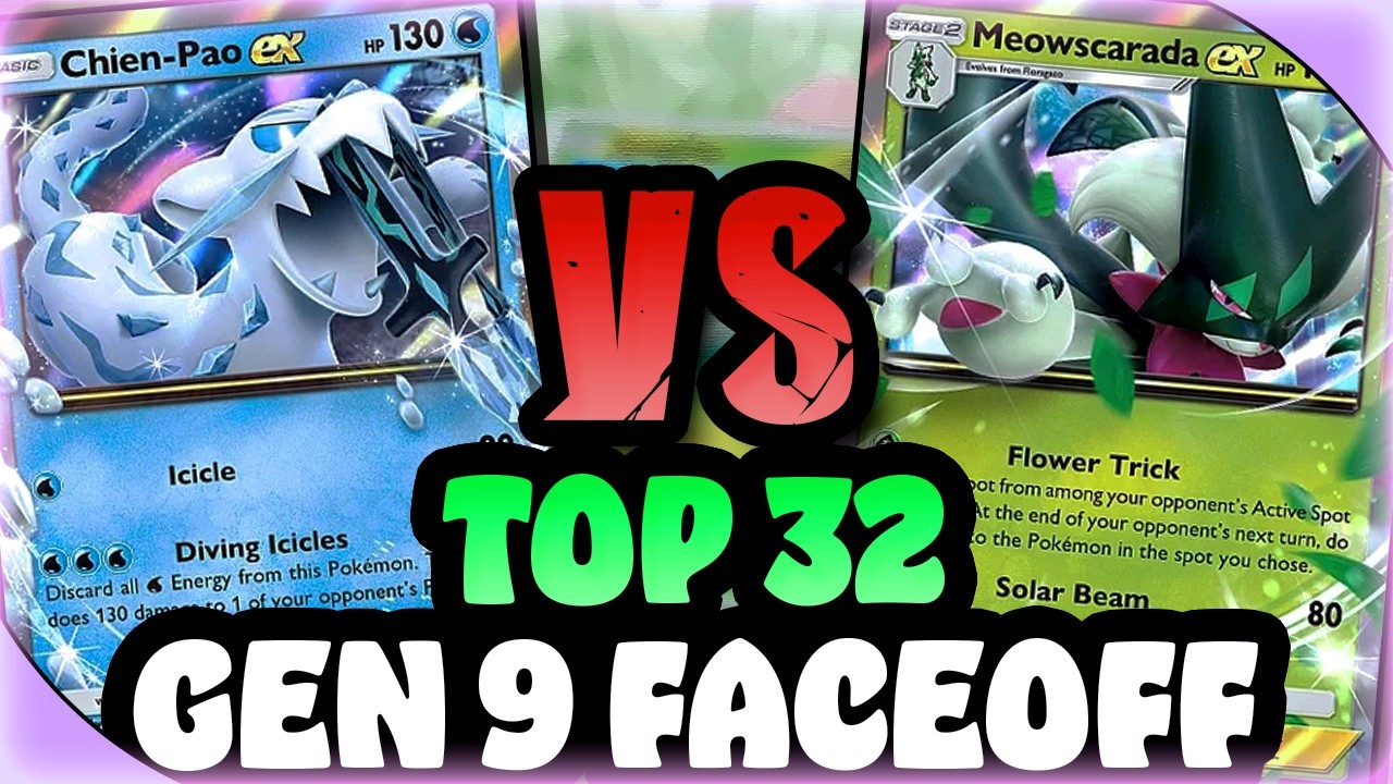Битва новых колод | Топ-32 Meowscarada EX против Chien-Pao EX в Pokemon TCG Pocket