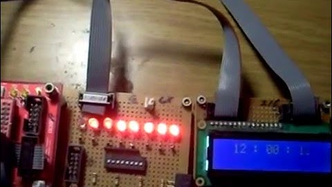 ATmega128 개발 시리즈, 실험176 시간변경가능한디지털시계