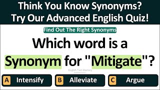 Think You Know Synonyms? | Try Our Advanced English Quiz | English Test Mastery