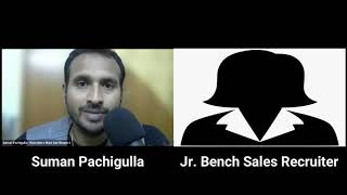 How She Became A Bench Sales Recruiter From "ZERO" Experience | Tips | Inspiring | Suman Pachigulla