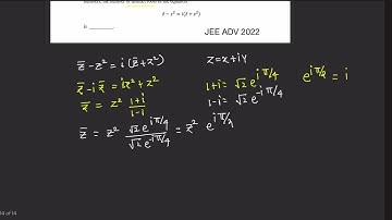 JEE ADVANCED 2022 COMPLEX NUMBERS