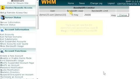 How to limit bandwidth usage in WHM