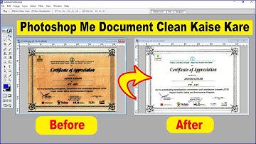Photoshop Me Document Clean Kaise Kare || Clean Scan Document In Photoshop
