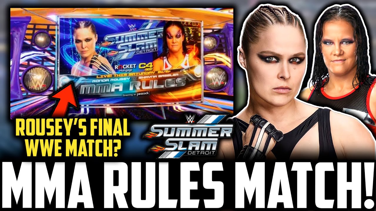 WWE Ronda Rousey and Shayna Baszler MMA RULES MATCH Trish Stratus vs Becky Lynch OFF SummerSlam 2023