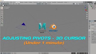 Blender - Adjusting Pivot point - under 1 minute