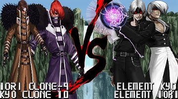 [Mugen 1.1 HD] - Iori Clone-9/Kyo Clone-10 vs. Element Kyo/Element Iori