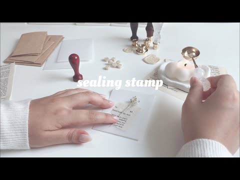 ［作業動画］封筒作ったりコラージュしたり | シーリングスタンプ | sealing stamp