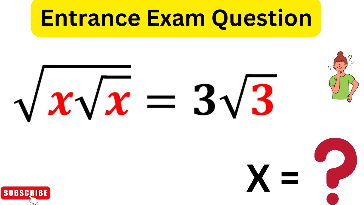 IF xx33 Then X  Entrance Exam Question