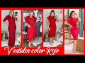 VESTIDOS DE MODA ❤️COLOR ROJO PARA TODA OCASION|dresses fashion|red dresses2021