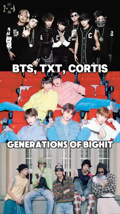 BTS, TXT, CORTIS : Generations of Bighit Boy Group - A #bts #txt #cortis #kpop