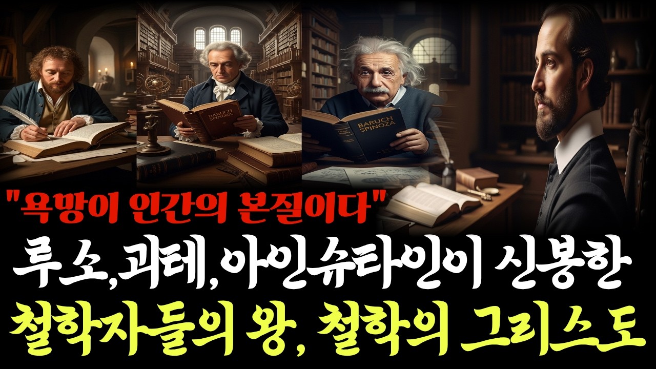 350년전, 다락방의 위대한 철학자, 스피노자ㅣAI시대, 욕망이야말로 인간의 본질이다ㅣ아인슈타인, 