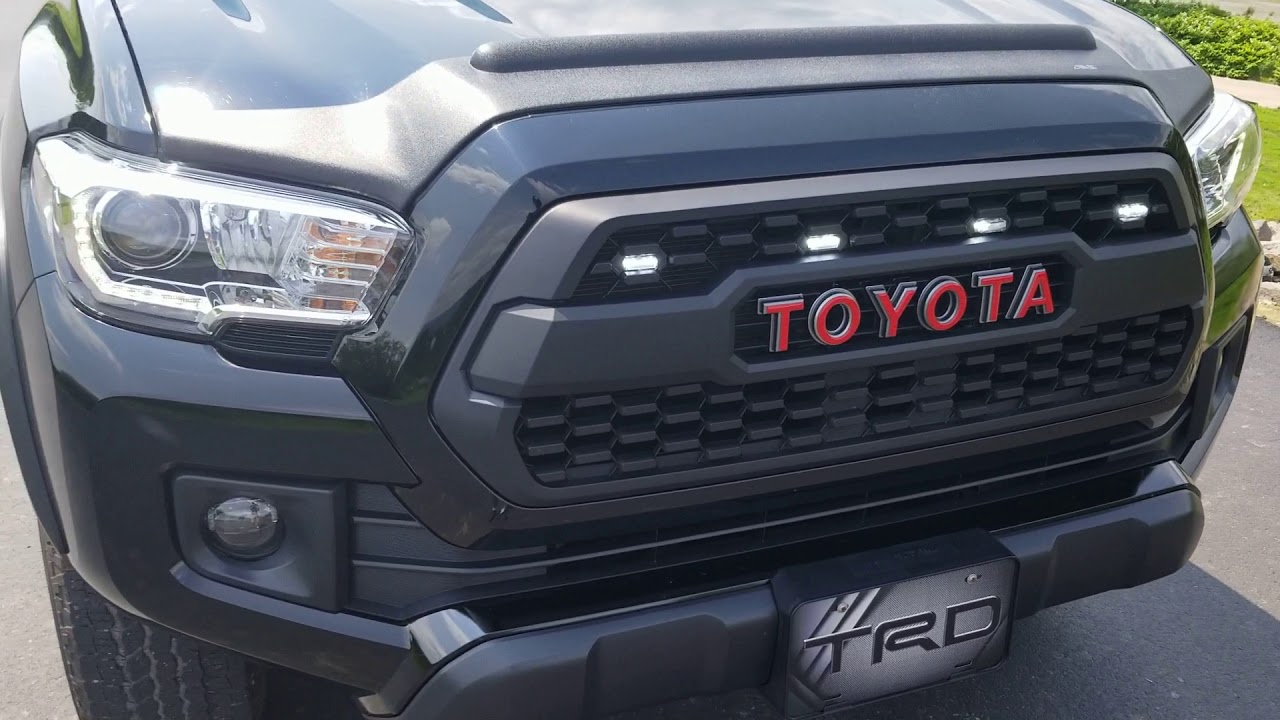 New TACOMA TRD PRO grille W/LIGHTS - YouTube