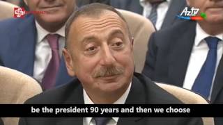 Let&#39;s choose junior Heydar Aliyev as a president - Proposal in Ilham Aliyev&#39;s meeting