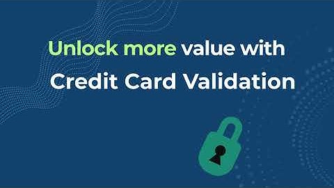 Credit Card Validation iGO® Feature