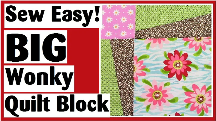 Big Wonky Quilt Block - Easy Quilt Block Tutorial ...