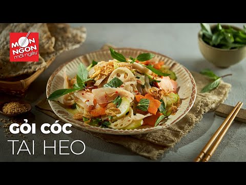 Cách làm GỎI CÓC TAI HEO giòn rụm chua chua – nhai cực đã, lai rai cực mê | MÓN NGON MỖI NGÀY