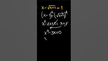 solving a radical equation #maths