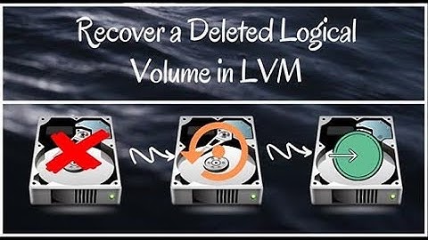 Recovering lvm in rhel8.0.