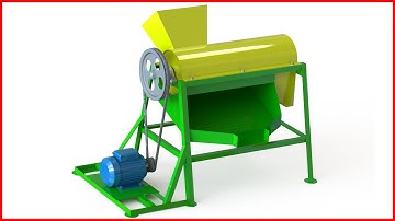 MAIZE THRESHER (SOLID WORKS 3D ANIMATION)