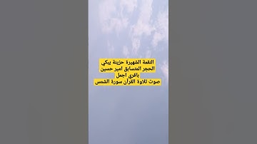 النقمة الشهيرة حزينة يبكي الحجر المتسابق امیر حسین باقري اجملصوت تلاوة القرآن سورة الشمس