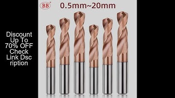 BB Solid Carbide Twist Drill 0.5-17 Diameter Parallel Shank General Stub CNC Hard Drilling for Metal