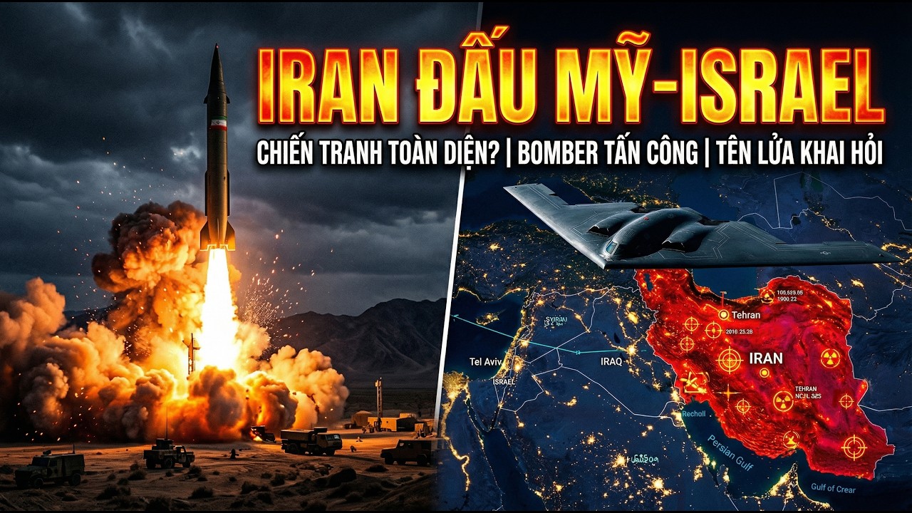 IRAN NÃ THẲNG VĂN PHÒNG NETANYAHU – B2 MỸ DỘI BOM IRAN, EO HORMUZ SẮP ĐÓNG CỬA