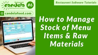 Restaurant Retail Software: How to Manage Stock of Menu Items & Raw materials # 6