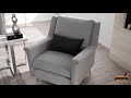Light Grey Heathered Sectional Sofa Set | Furniture Adda