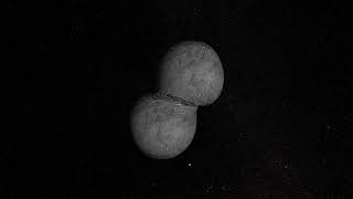 Asteroids merge at low speed // OpenSPH simulation